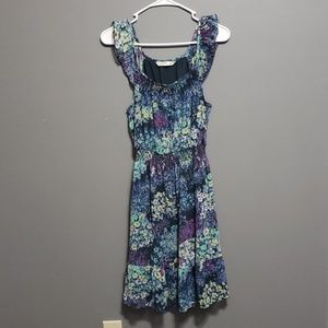 Old Navy Midi Green Floral Dress Size Small